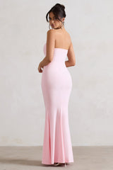 Ceremony | Pink Bandeau Maxi Dress