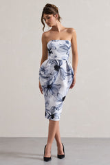 Chateau | Mono Print Bandeau Midi Dress