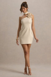 The Social | Lemon Mini Dress With Ruffled Choker